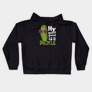 My Spirit Animal Is A Pickle Funny Kids Hoodie